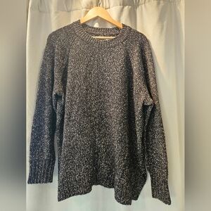 LOFT Black White Sweater XL